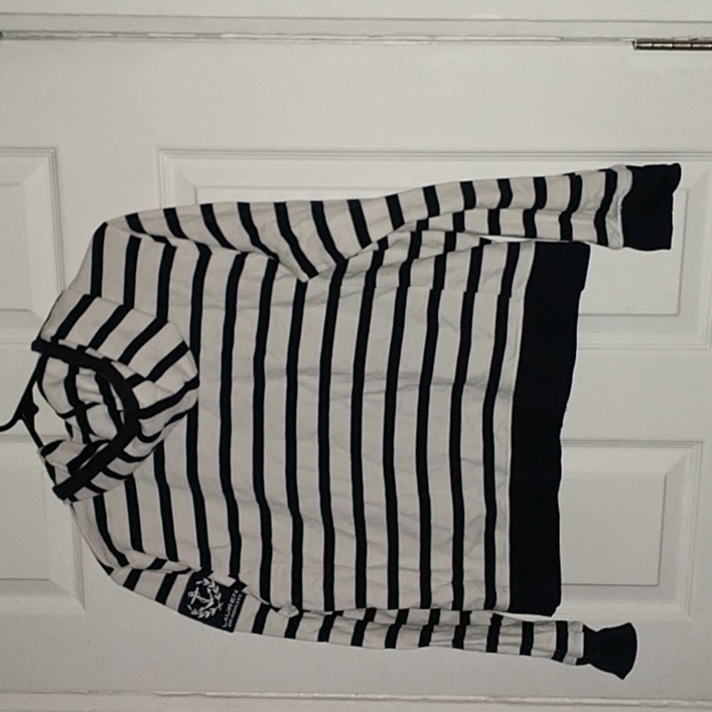 Ralph Lauren Navy & White Zip Up Hoodie - Picture 2 of 6